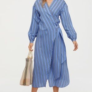 HM Shirt wrap dress